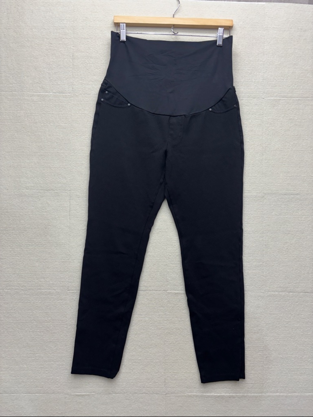 Liverpool | Black Maternity Skinny Jeans with Stretch Panel the legging 10 30
